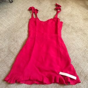 Reformation Christine Mini Dress - Lipstick